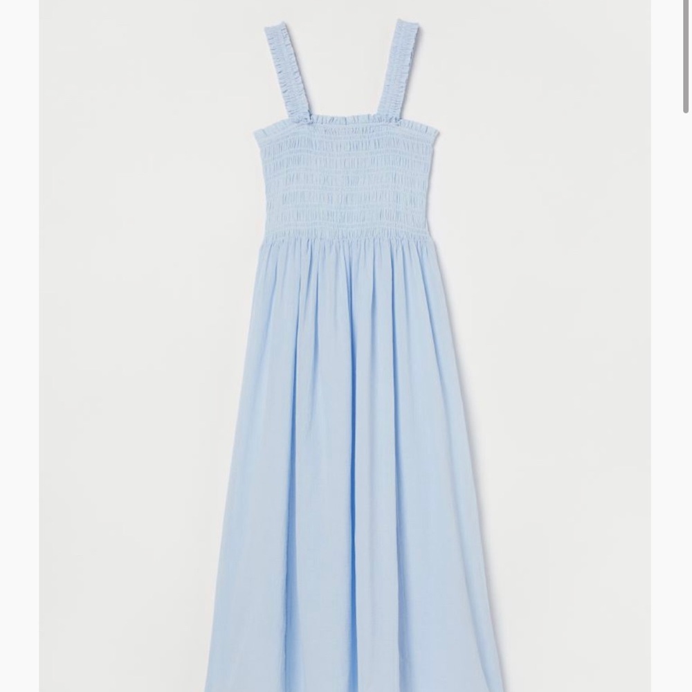 H&M Smocked Bodice Dress w/Back Cut Out